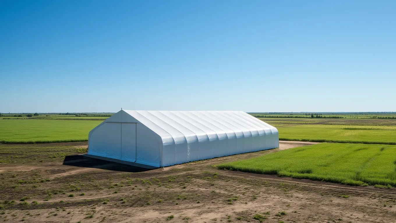 Тентовый ангар для сельского хозяйства 700 м2 фото